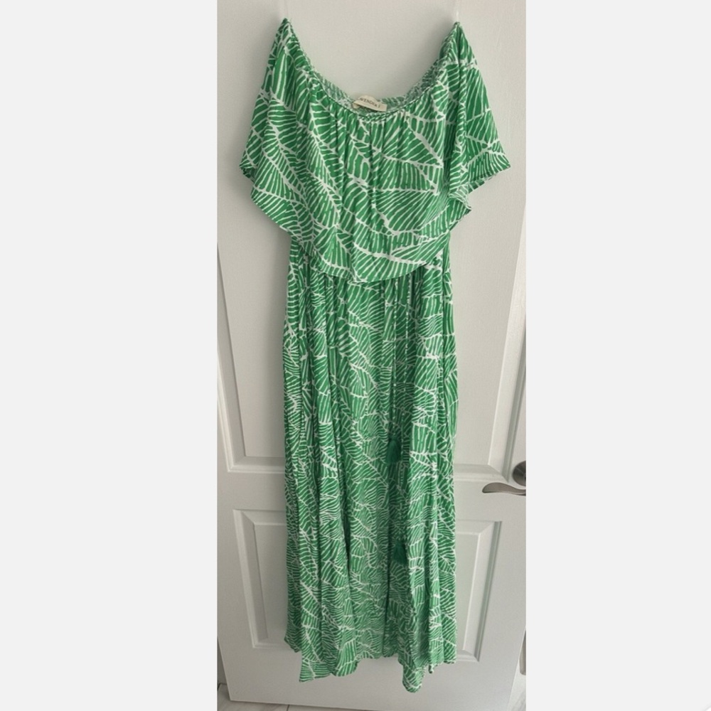 NWT Lavender J Greene Tropical Maxi Dress